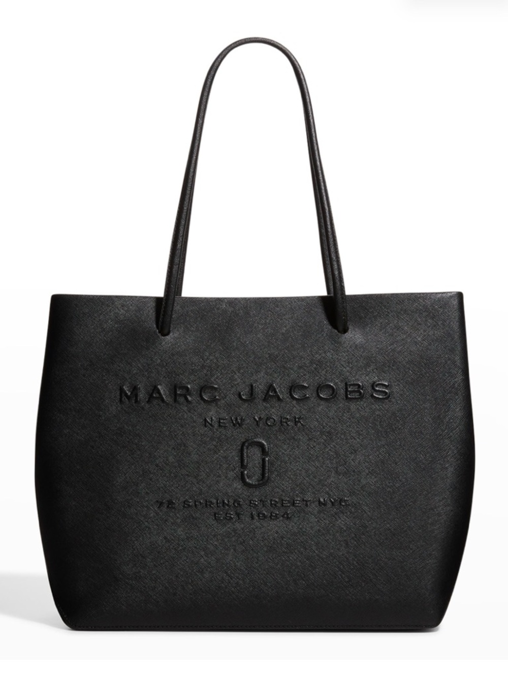 MARC JACOBS BLACK EAST WEST TOTE BAG